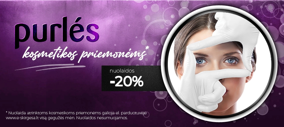 Purles kosmetikos nuolaidos -20%
